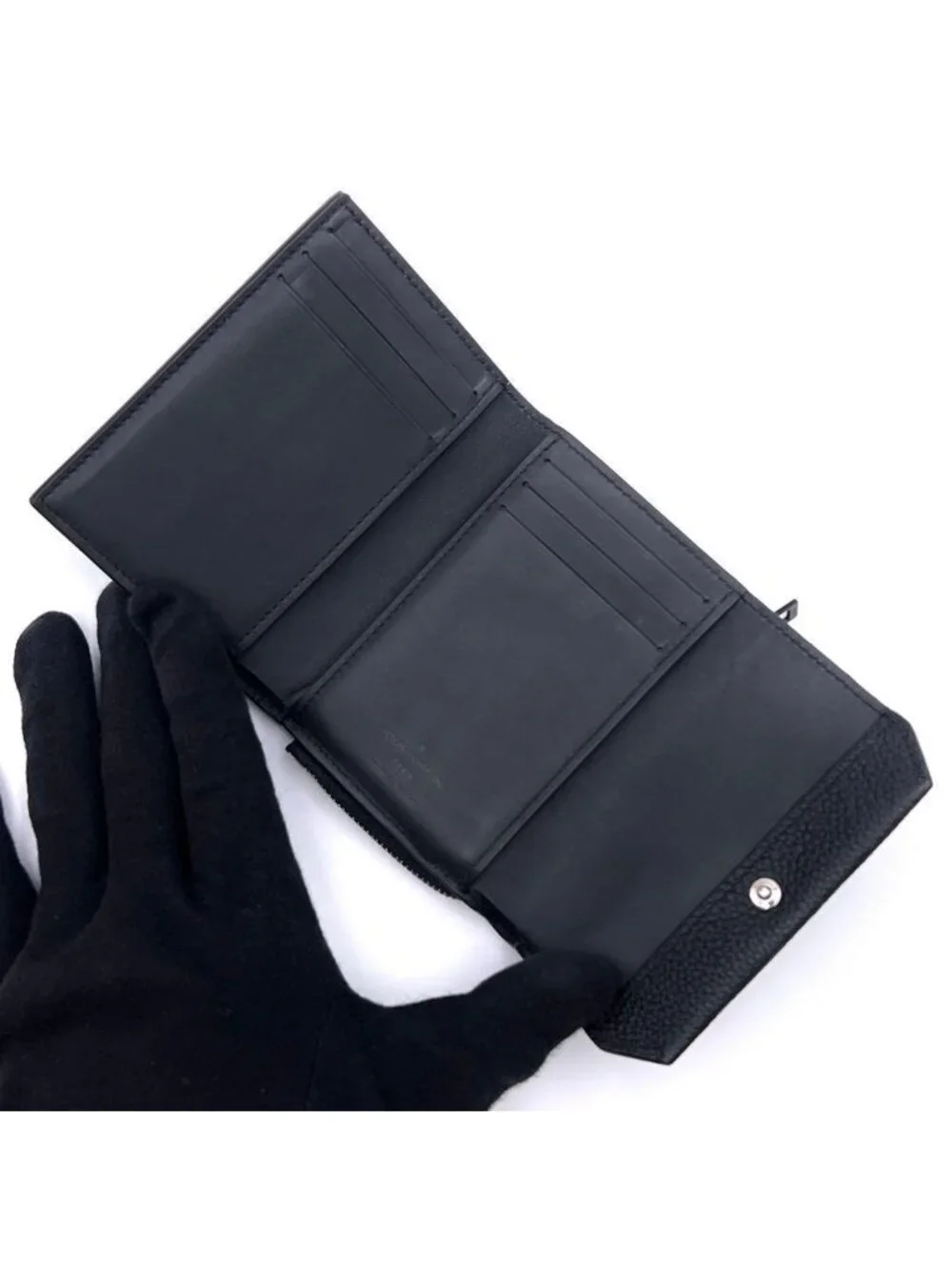 Louis Vuitton Aerogram Portefeuille Pilot Trifold Wallet Black